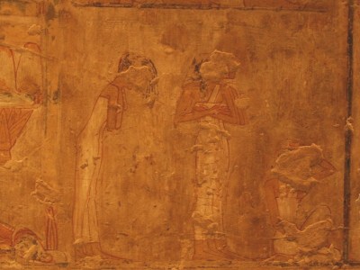 Mourners. Painting from the tomb of Rekhmire in Gourna. XVIII Dynasty. Photo: Mª Rosa Valdesogo Martín