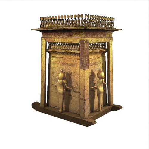 Canopic shrine of Tutankhamun. Serket. Ancient Egypt.