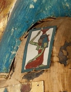 Image of Nephthys mourning in the mummy of Irtirutja. Metropolitan Museum of New york.